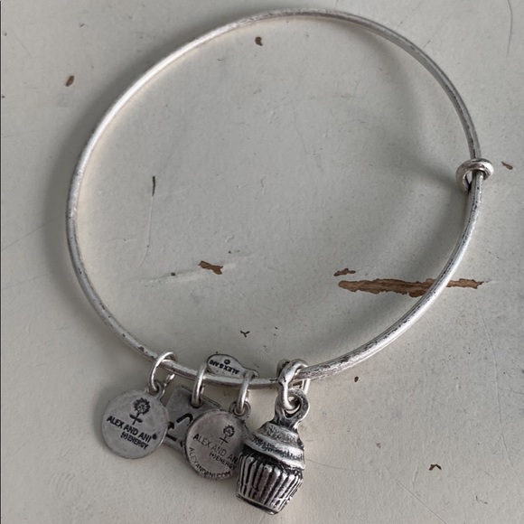 Alex and Ani Cupcake Dangle Bracelet - Picture 2 of 2